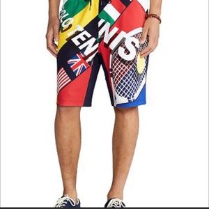 Polo Ralph Ralph Lauren tennis print shorts size xl